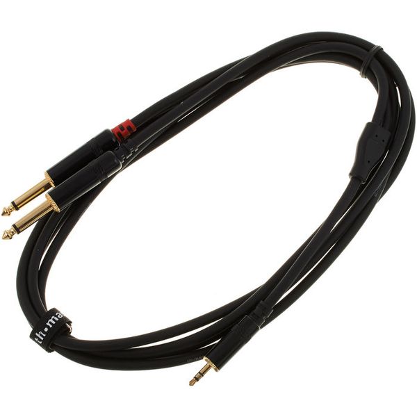 Swift Eventverleih Y-Kabel 1,5m 2x 6,3mm Klinke / Miniklinke